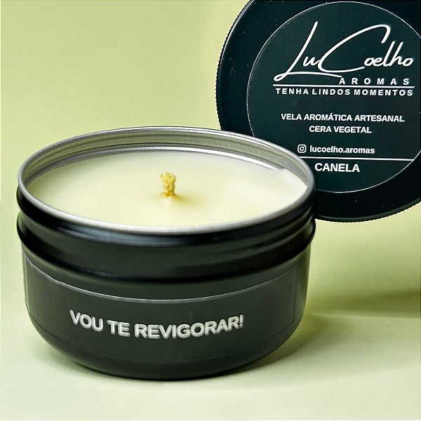 VELA  AROMÁTICA CANELA (Linha Me Leva)