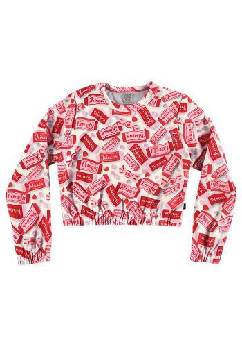 BLUSÃO INFANTIL - BOCA GRANDE  07889 Cor:Vermelho;Tamanho:4