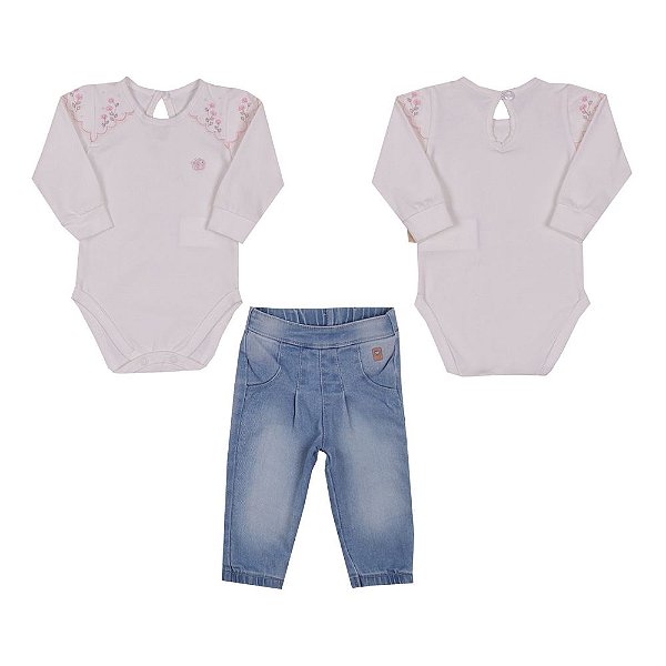 Conjunto Body+Calça Jeans Paraíso