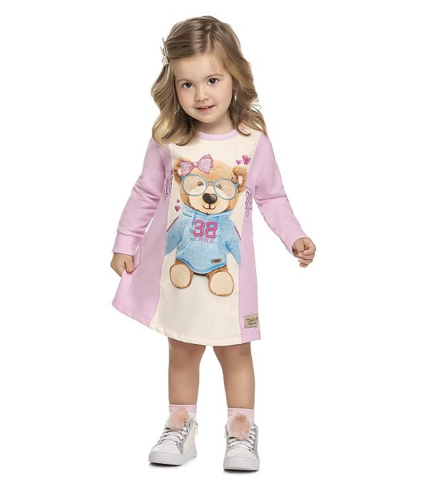 Vestido Manga Longa Trick Nick