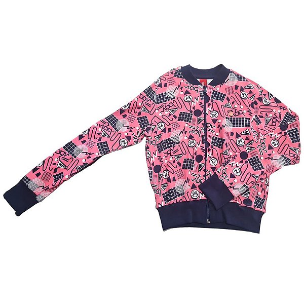 Jaqueta Cotton Estampado Rosa - 12