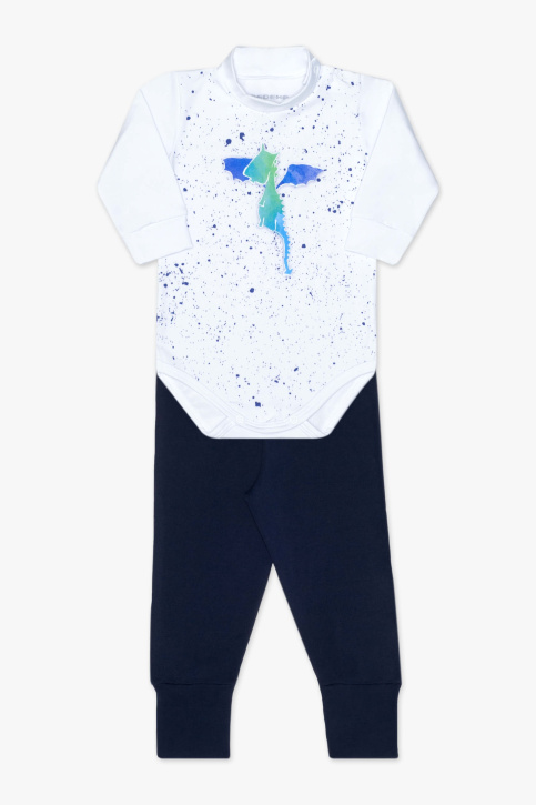 Conjunto de body térmico amigo dragão para bebê Dedeka
