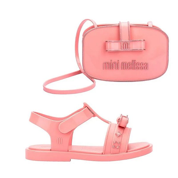 Mini Melissa + Bolsa Charming Baby Branco Dourado 36020