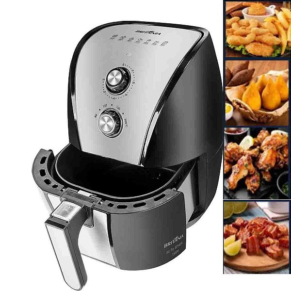 FRITADEIRA ELETRICA SEM OLEO AIR FRYER BRITANIA 5 L
