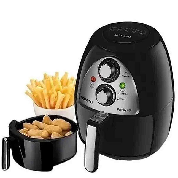 Fritadeira Eletrica Mondial Family Inox Preto Naf031-4l 220v