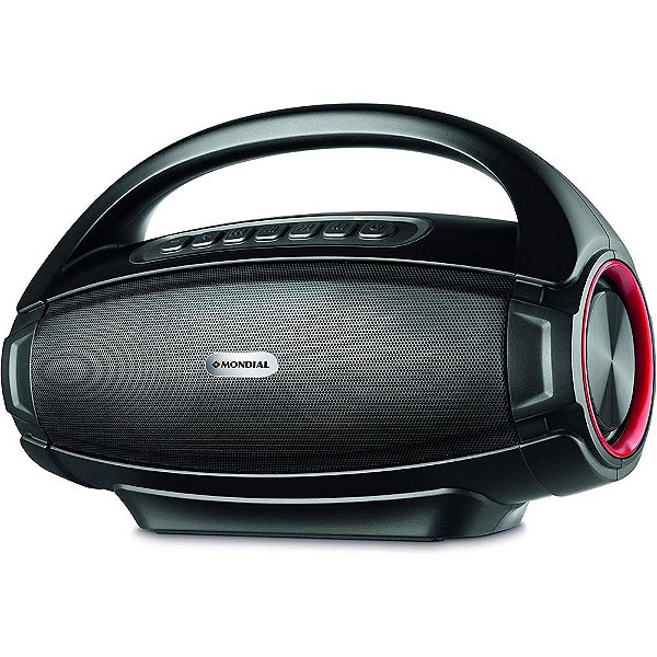 Alto Falante Mondial Monster Sound Ii Sk-07 Portátil Com Bluetooth Preto Bivolt 110v/220v