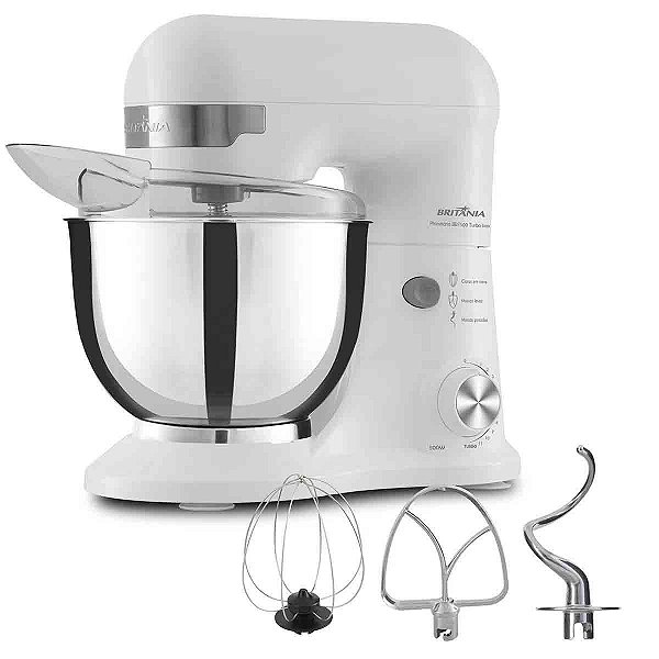 Batedeira Britânia Bbt500B Bacia Inox Turbo 11 Velocidades 110v