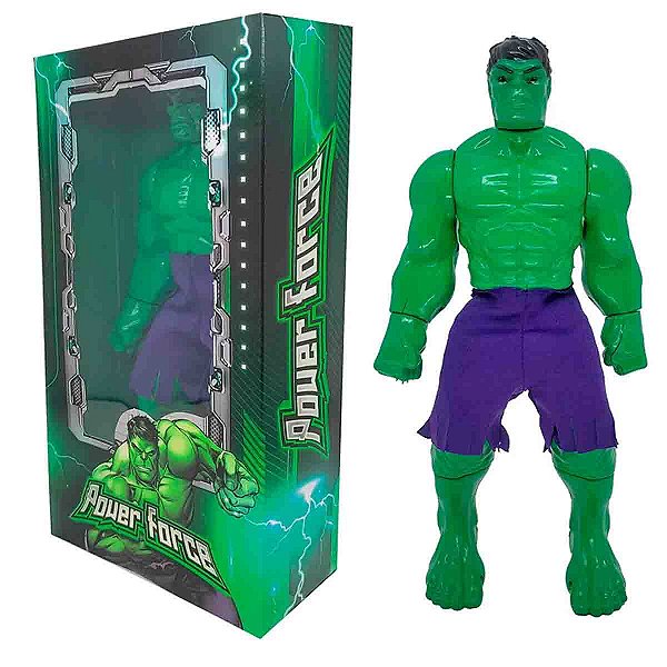 Boneco Super Herói Articulado Hulk 29cm com imnetro