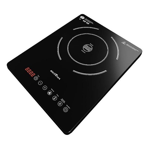 Cooktop De Indução Britânia Bct14p 10 Níveis Bivolt