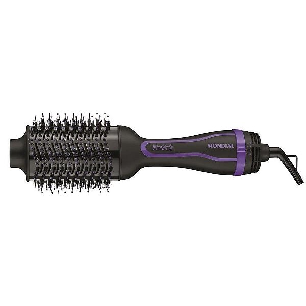 Escova Secadora Tourmaline Íon 1200w Es-08 Preta Mondial 220v