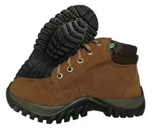 BOTINA COURO NOBUCK SEM BIQUEIRA CAFE N41 - TP092G GARRA