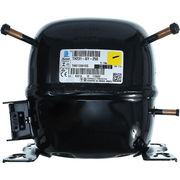 COMPRESSOR 1/5 HP 220V R134A TECUMSEH THG1358YGS / TH231GS