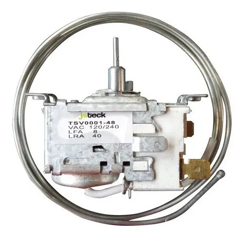 TERMOSTATO GELADEIRA CONTINENTAL P270 P300 P370 C/ DEGELO E TRAVA (BULBO 0.74M) - TSV0001-48 - 9000383073