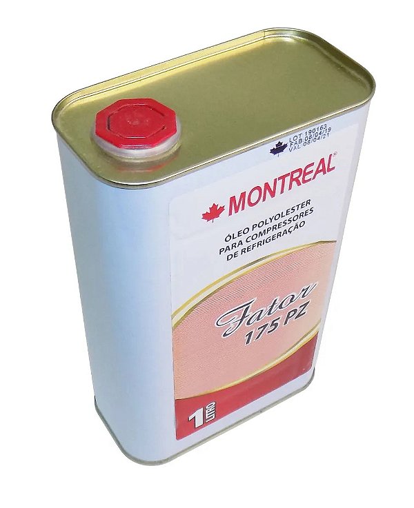 OLEO POLYOLESTER 175PZ ISO VG 32  (C/ ANTI RUÍDO)  R134A R404A R407C R410 R417 R422 R423A R507 MONTREAL