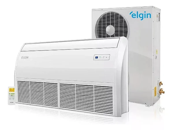 SPLIT 80K ELGIN PISO TETO COBRE 380V TRIFASICA ECO GAS R410 10XX