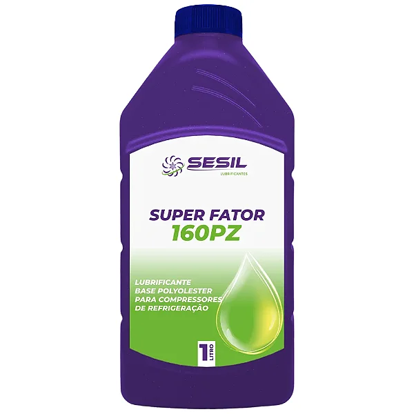 OLEO SINTETICO SUPER FATOR 160PZ 1L R134 R404 R407 R410 R422 R423 SESIL