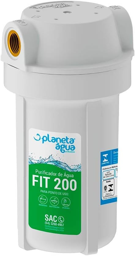 FILTRO PURIFICADOR FIT200 BRANCO COM REFIL ROSCA DE 1/2 - 2000 - 02010003