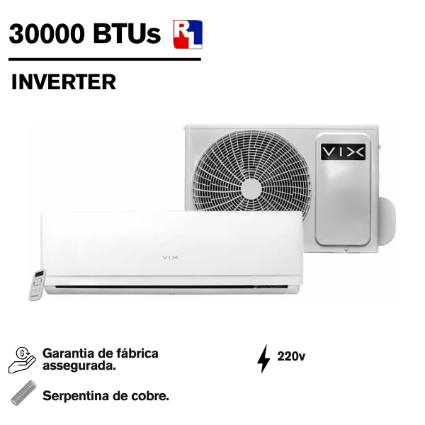 SPLIT 30K VIX INVERTER HW GAS R32 220V - AS-30TW2RKKDK01 - DCR2024163283