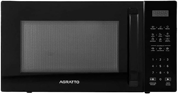 MICROONDAS 32L PRETO 1400W 220V - AMIC01N-02 AGRATTO