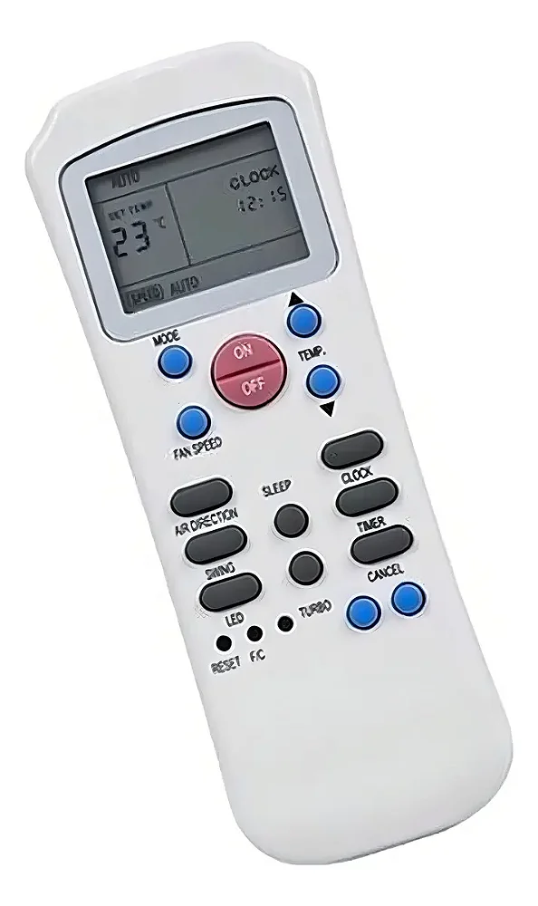 CONTROLE REMOTO AR CONDICIONADO SPRINGER GRANDE - VC-82870 - YG-801 - FBG-7070 - C01309