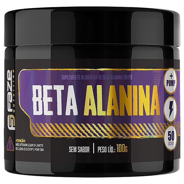 Beta Alanina 100g Faze Nutrition 100% Pura 50 doses