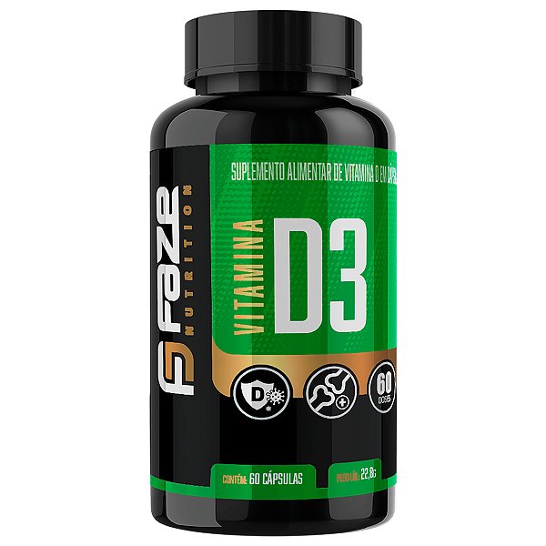Vitamina D3 Faze Nutrition 60 Caps