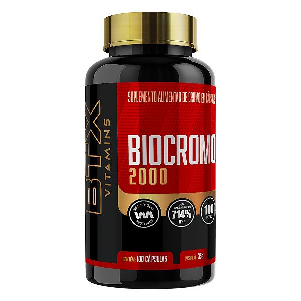 Picolinato de Cromo  Btx Vitamins 100 caps Biocromo