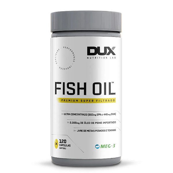 Fish Oil - Ômega Pote Com 120 Cápsulas Dux Nutrition