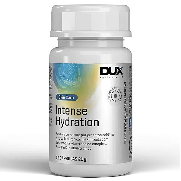 Multivitamínico Intense Hydration 30 Caps Dux Nutrition - Ácido Hialurônico Skin Body