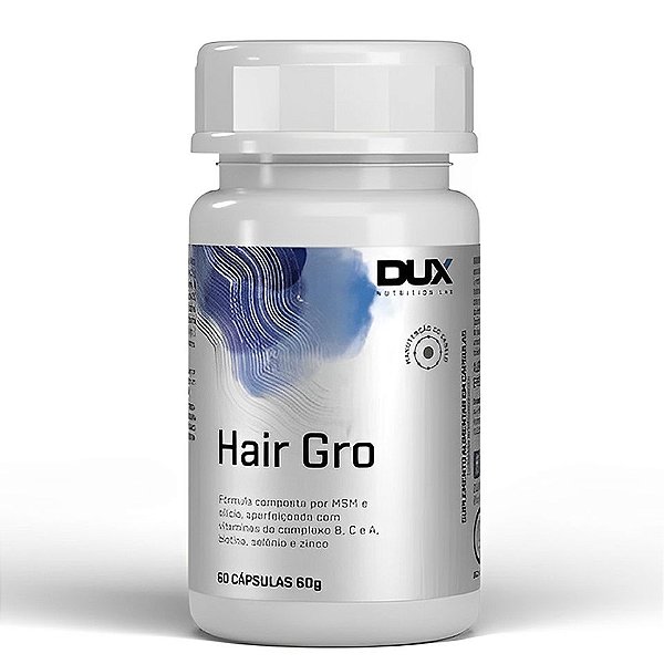Multivitamínico Hair Gro 60 caps Dux Nutrition - Nutrição Para Os Fios e Crescimento