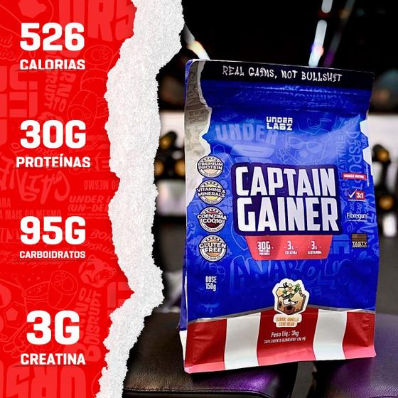 MASSA UNDER LABZ 3KG - CAPTAIN GAINER - CHOCOBEAR