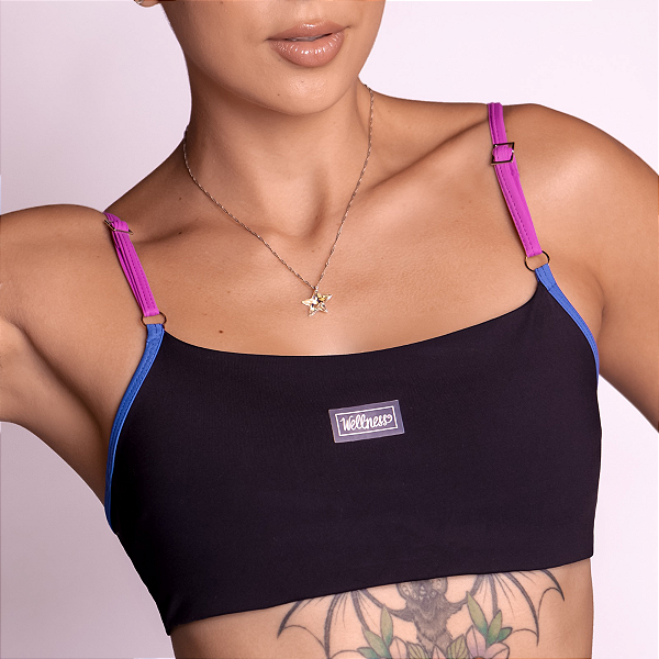 Top Bella Fitness com alças reguláveis