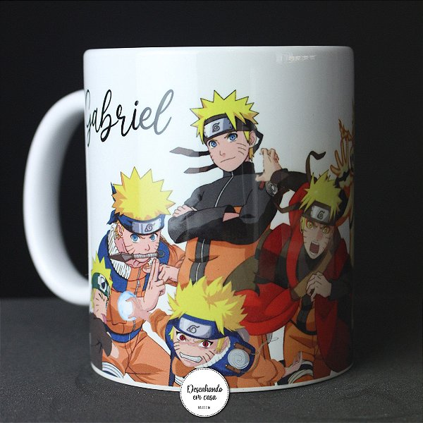 Caneca Naruto Shippuden Personalize com seu Nome