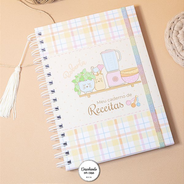 Caderno de receitas - personalizado