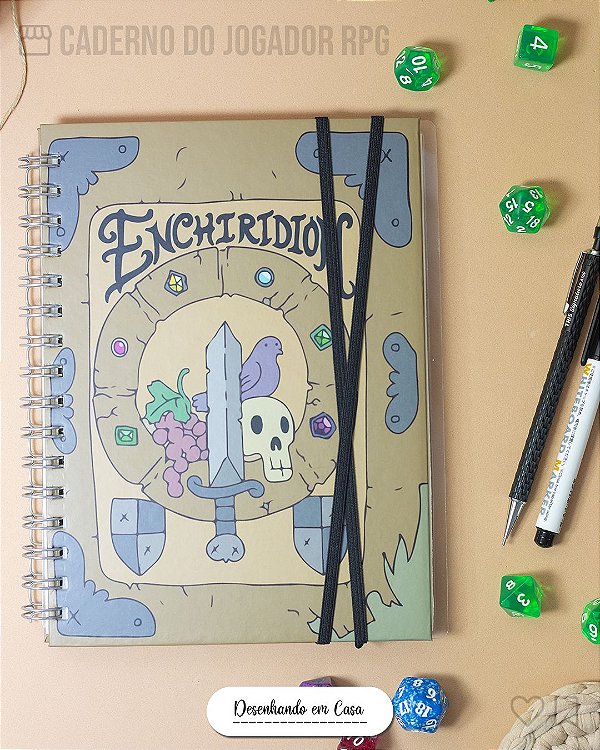 CADERNO DO JOGADOR - capa enchiridion