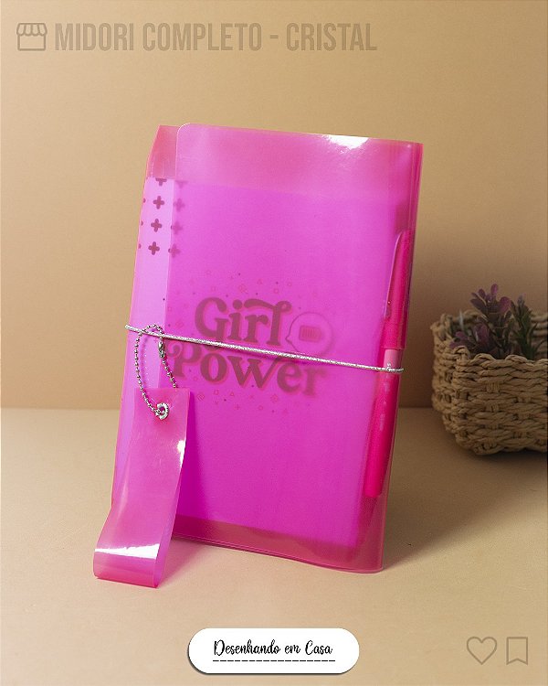 Midori com capa PVC com 4 cadernos - personalizado