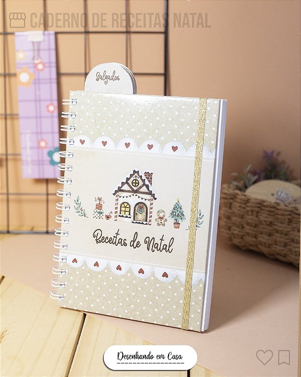 Caderno de receitas de natal