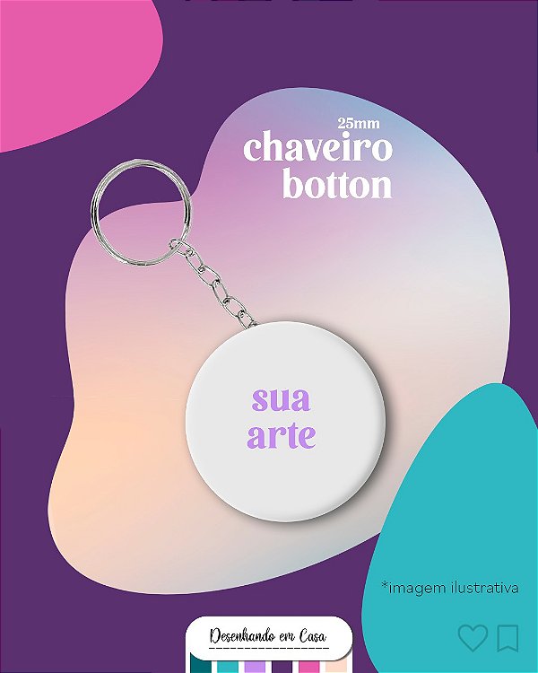 Chaveiro Botton 25MM - Personalizado