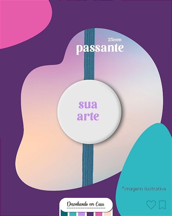 Passante Botton 25MM - Personalizado (10un)