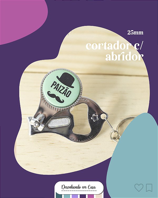 Cortador e Abridor Botton 25MM - Personalizado