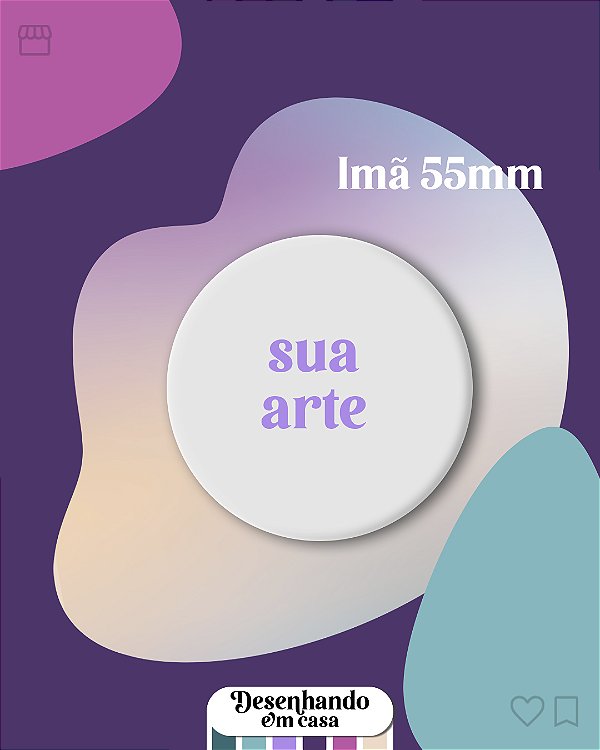 Imã 55mm - personalizado