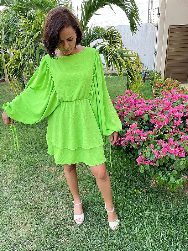 VESTIDO LANA VERDE LIMA