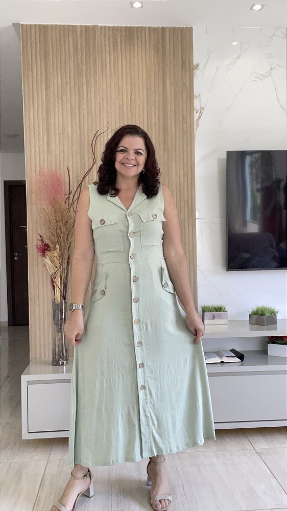 VESTIDO ÀGATA - VERDE ÀGUA