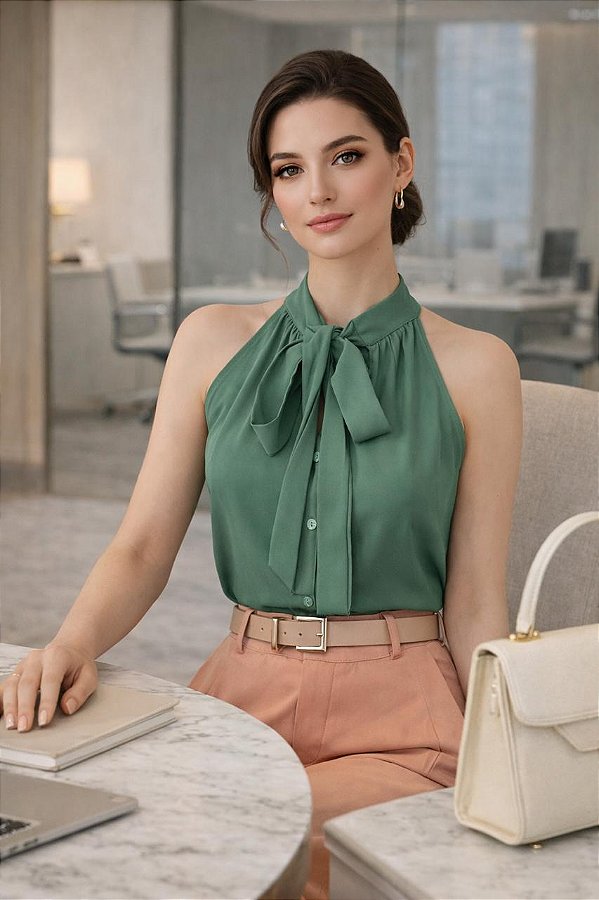 BLUSA ISA -VERDE MILITAR