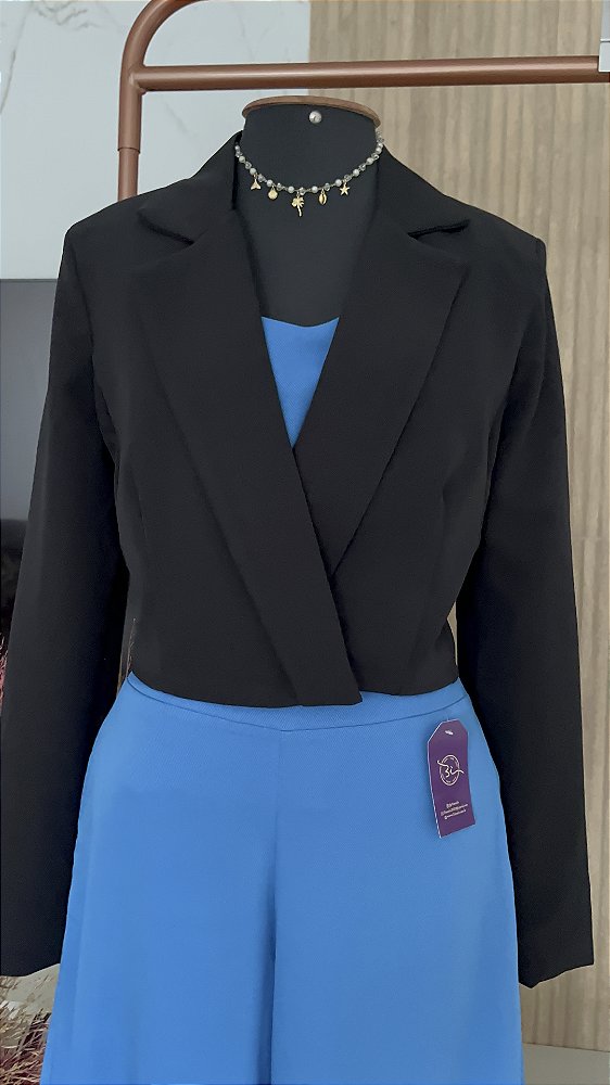 BLAZER CROPED - PRETO