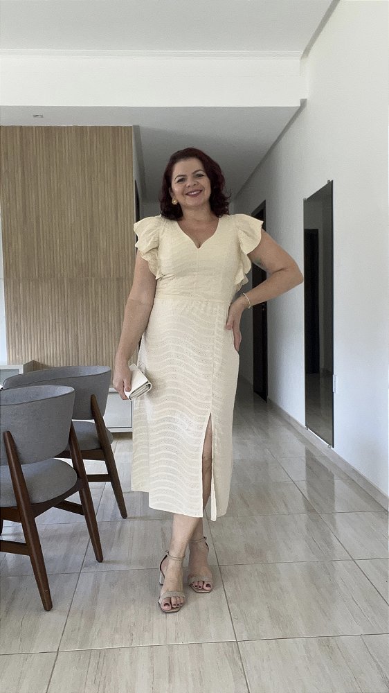 VESTIDO LAISE COM BABADO