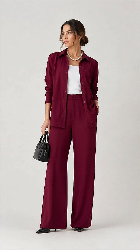 Conjunto Calça e Camisa Viscose