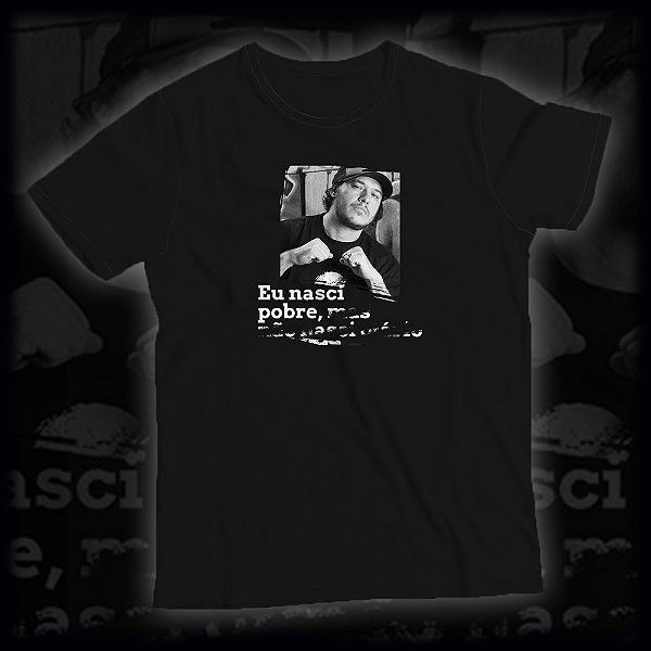 Camisa Charlie Brown Jr Eu nasci pobre Meme