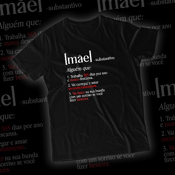 Camiseta Dia das Mães Substantivo Detalhado