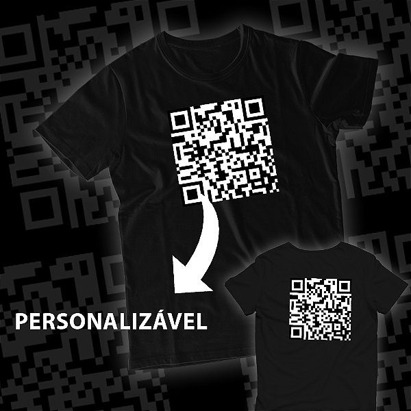 Camisa QR Code Personalizável Frente/Costas